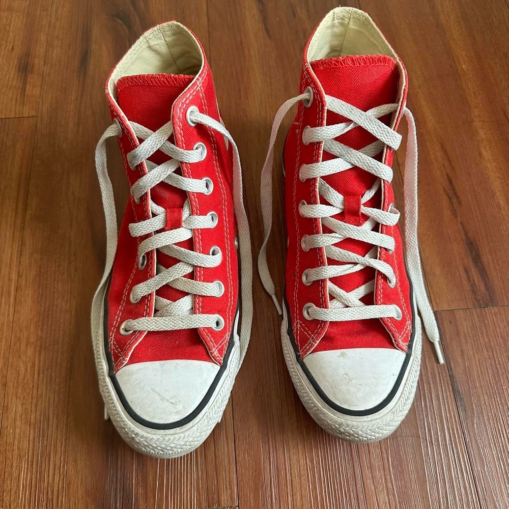 Red High Top Converse